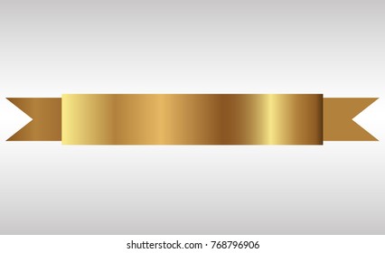 golden ribbon vector.