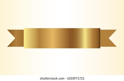 golden ribbons vector.