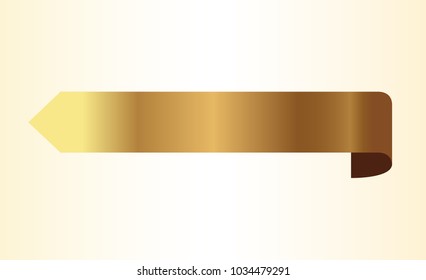 golden ribbons vector.