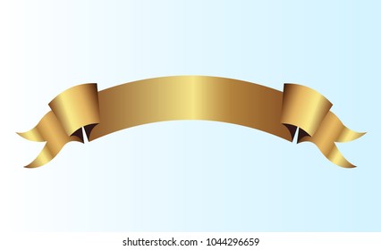 golden ribbons vector.