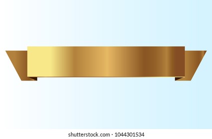 golden ribbons vector.