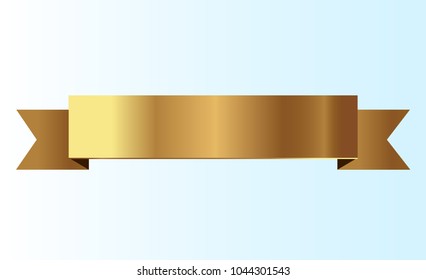 golden ribbons vector.