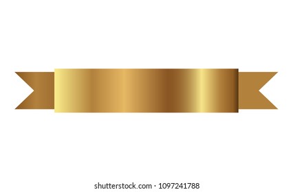 golden ribbons vector.