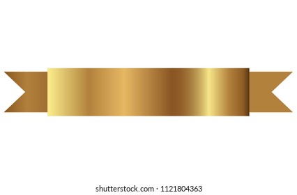 golden ribbons vector.
