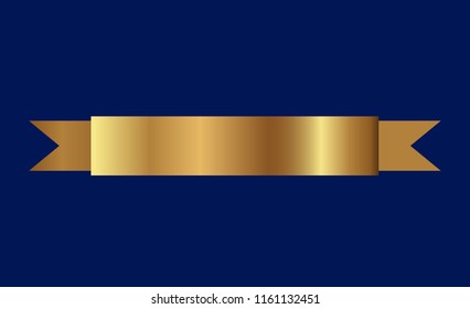 golden ribbons vector.