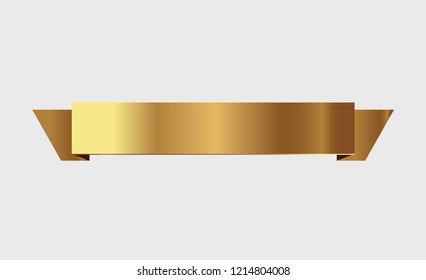 golden ribbons vector.