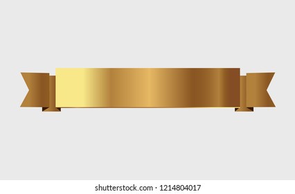 golden ribbons vector.
