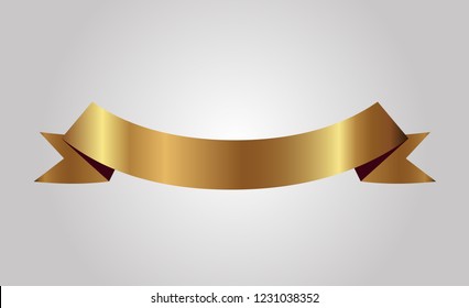 golden ribbons vector.