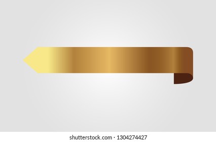 golden ribbons vector.
