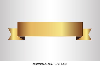 golden ribbons vector.