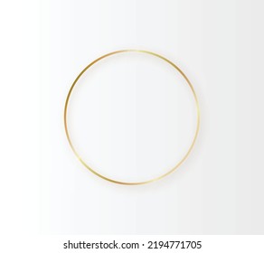 Golden ring design in white background. EPS 10 vector illustration 