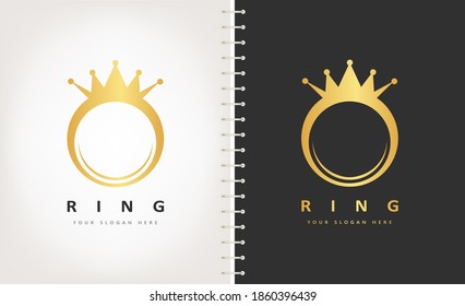 Golden Ring Logo, Vektordesign.