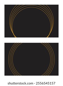 Golden ring nomination background design template