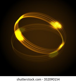 Golden ring vector illustration