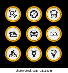 Golden ring web icons, set 20