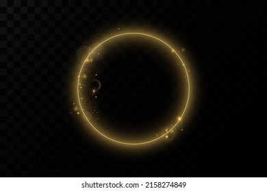 Goldener Ring.Vector Luxus-Schaumrahmen.Weihnachtsdekoration.