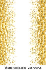 Golden rose frame with hearts-wedding invitation,greeting card 