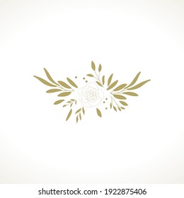 golden roses vector graphic design element