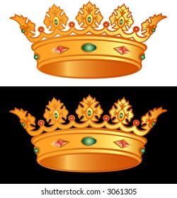 golden royal crown