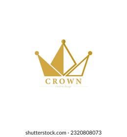 Golden royal crown. A mock-up of a symbol of luxurious imperial power, wealth and luxury. template for logo, brand and corporate design