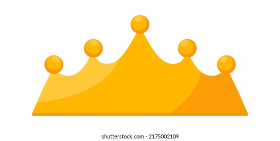 Golden Royal Crown. Vector illustration