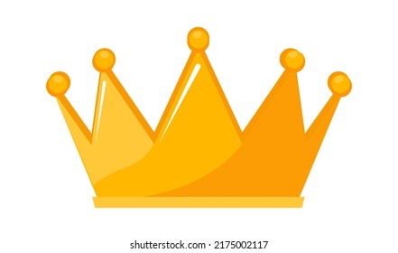 Golden Royal Crown. Vector illustration