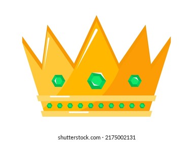 Golden Royal Crown. Vector illustration