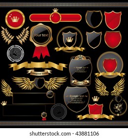 Golden royal design element