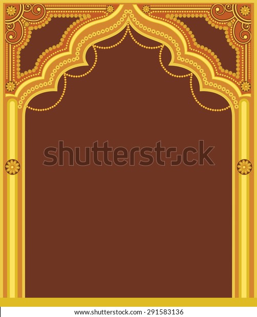 Golden Royal Frame Design Stock Vector (Royalty Free) 291583136