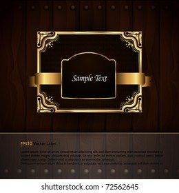 Golden Royal Labels | Elegant Presentation | EPS 10 with Separate Layers Named Accordingly
