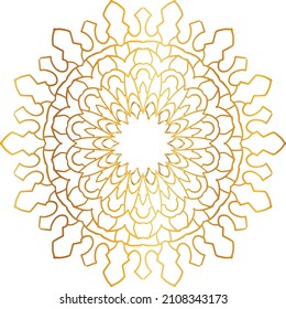 Golden and royal mandala art design, wedding, invitation, vintage, ornaments, circle, frame