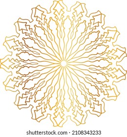 Golden and royal mandala art design, wedding, invitation, vintage, ornaments, circle, frame
