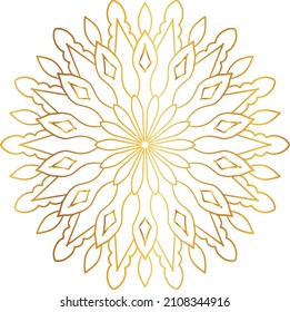 Golden and royal mandala art design, wedding, invitation, vintage, ornaments, circle, frame