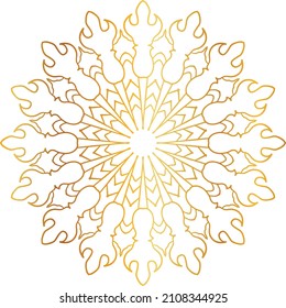Golden and royal mandala art design, wedding, invitation, vintage, ornaments, circle, frame
