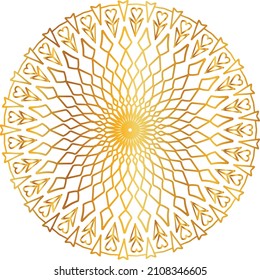Golden and royal mandala art design, wedding, invitation, vintage, ornaments, circle, frame