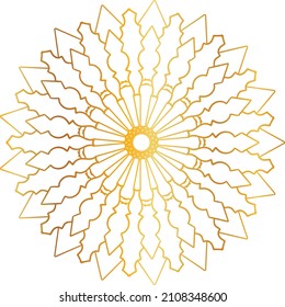 Golden and royal mandala art design, wedding, invitation, vintage, ornaments, circle, frame