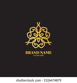 Golden Salon, Spa, Luxury Vector Logo Element