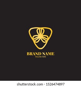 Golden Salon, Spa, Luxury Vector Logo Element