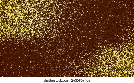 Golden Scatter on Brown Abstract Backdrop: Dusted Metallic Texture with Artistic Grain Effect for Creative Design Projects and Elegant Visuals - Perfect for Modern Art