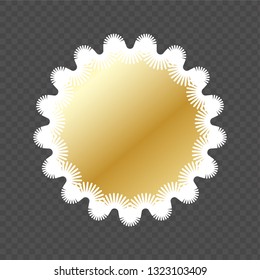 Golden seal. Vector.