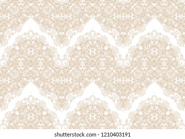 Golden seamelss vector ornamental texture