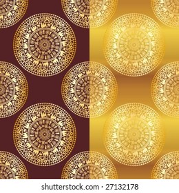 Golden seamless background