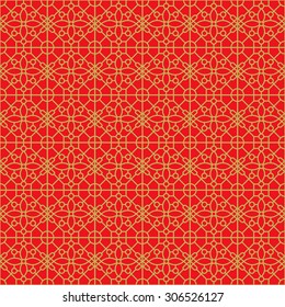Golden seamless Chinese window tracery lattice geometry square flower pattern background.
Golden seamless background image of vintage Chinese style window tracery lattice geometry square flower.
