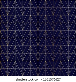 Golden seamless geometric premium pattern. Vector illustration for wrapping paper, fabric, background
