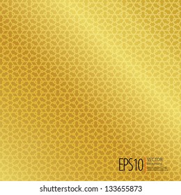 Golden seamless Islamic background