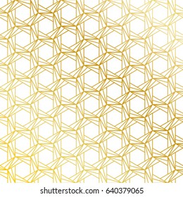 Golden seamless pattern background