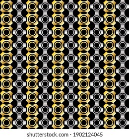 Golden seamless pattern can be used for fabric, print, wallpaper, oilcloth, wrapping paper, web design, cover and more.