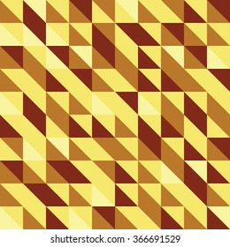 Golden Seamless Pattern of geometric shapes