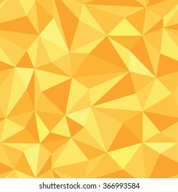 Golden Seamless Pattern of geometric shapes