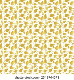 Golden seamless pattern geometric vector